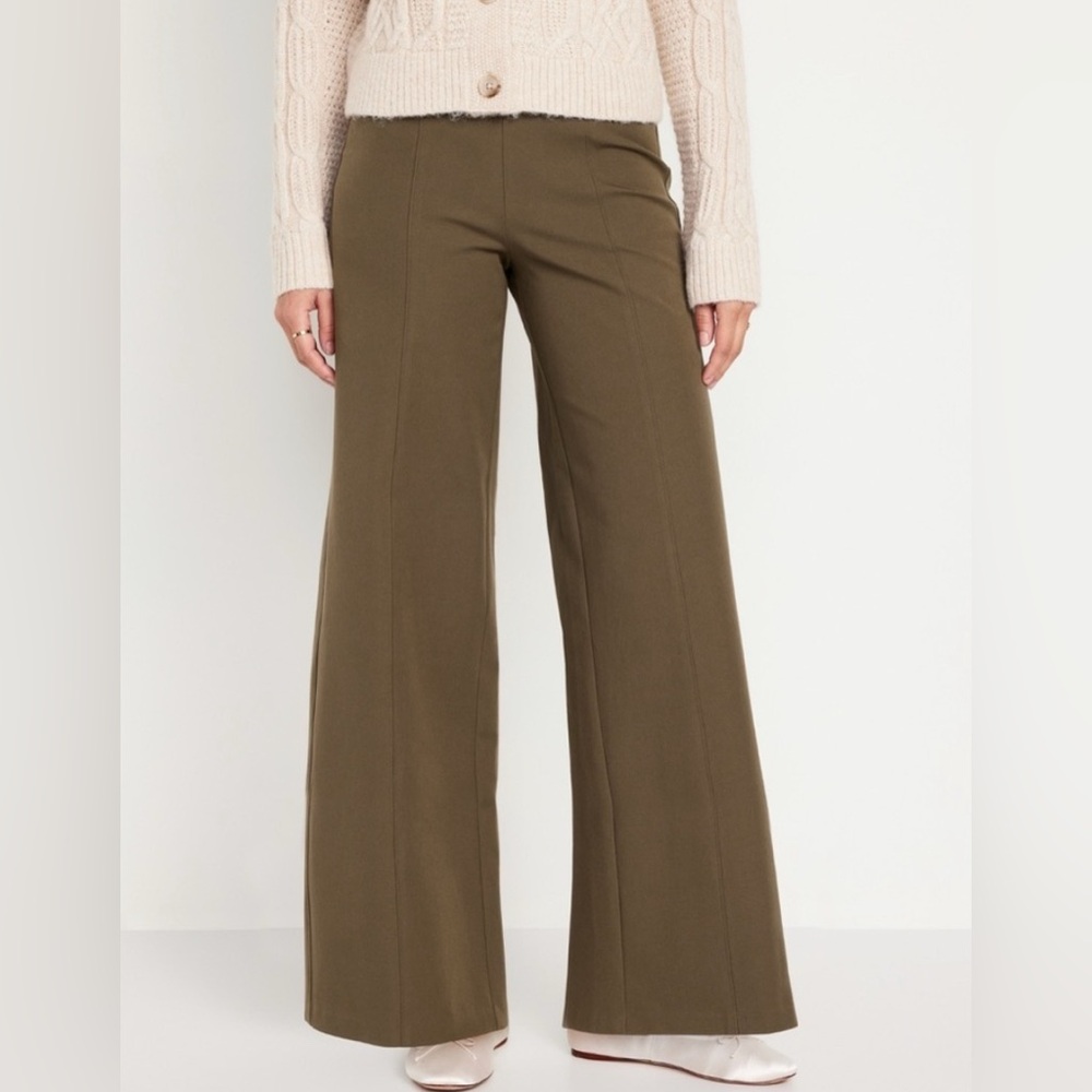 NWT! Old Navy High-Waisted Pull-On Pixie Wide-Leg Pants - Multiple